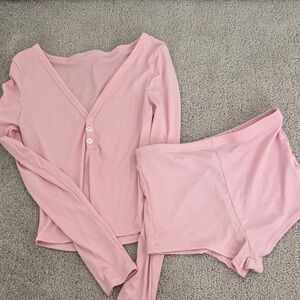 Pink Women's Sleepwear Set